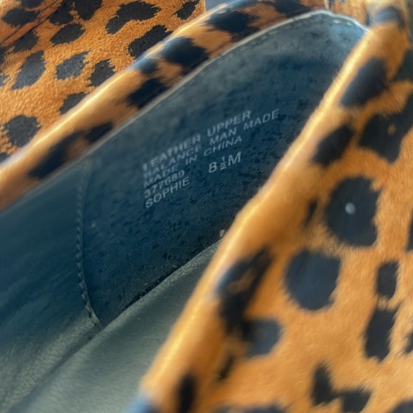 Sam & Libby leather Animal Print shoes BNWOT - Picture 4 of 6